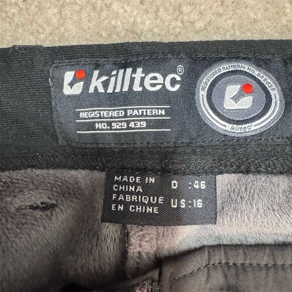 GUC Killtec Women's Black Ski Pants Size 16 Fleece Lined Snow Trousers - Picture 4 of 11